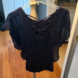 Elegant Crisscross Back Women's Top